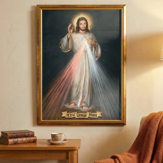 Obraz Jezusa Miłosiernego (50x70cm) na prymicje