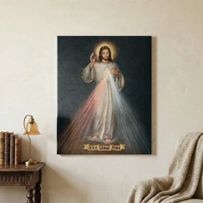 Obraz Jezus Miłosierny na płótnie do Salonu