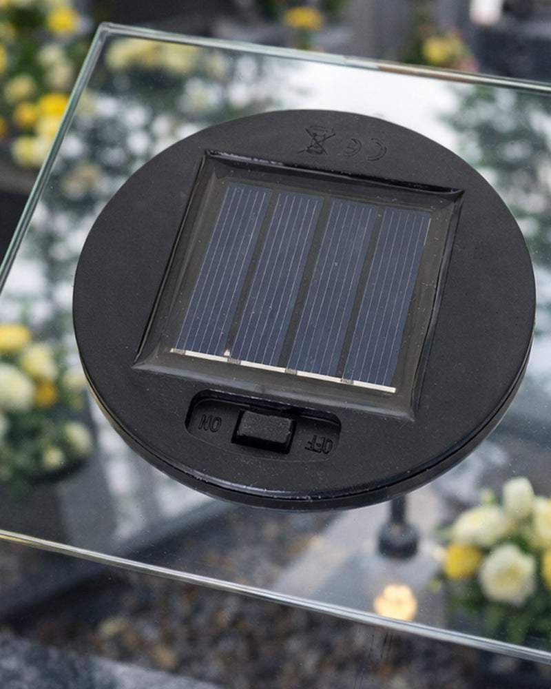 Zasilanie solarne - PODSTAWKA PŁOMIEŃ + ZNICZ LUSTRZANY